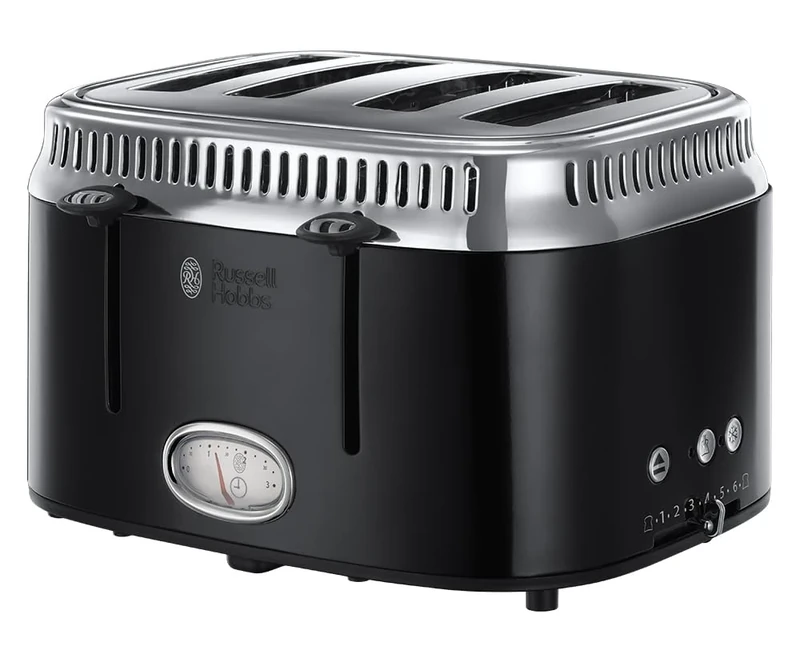 Russell Hobbs Retro Toaster Black