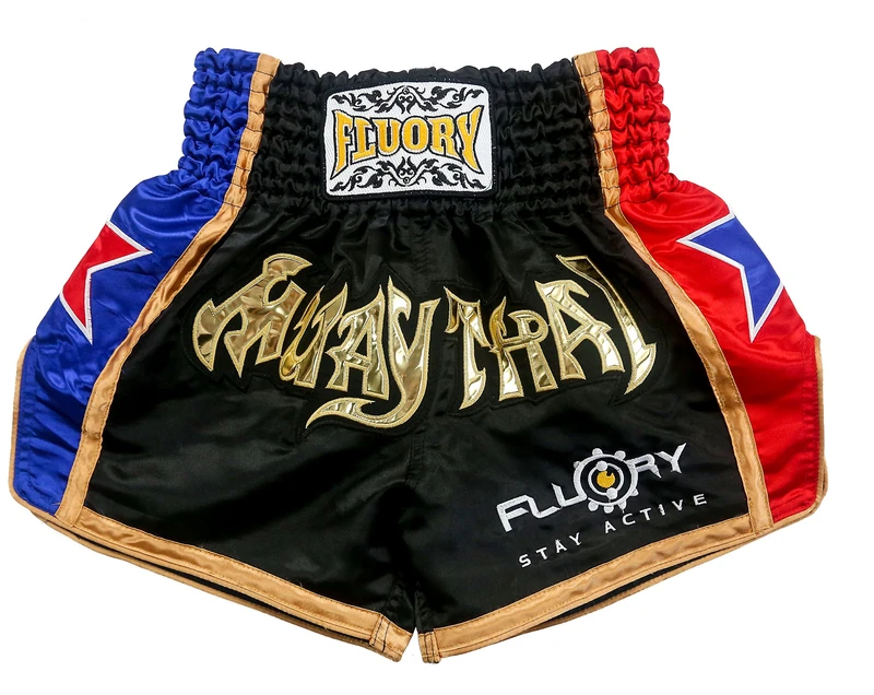 FLUORY Muay Thai Fight Shorts - MMA Training Clothing for Martial Arts, Kickboxing & Grappling