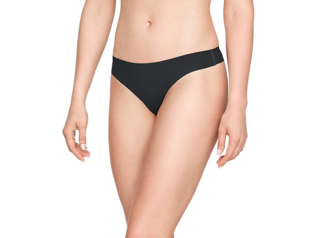 Under Armour Women's UA Pure Stretch Thong 3-Pack XL Black