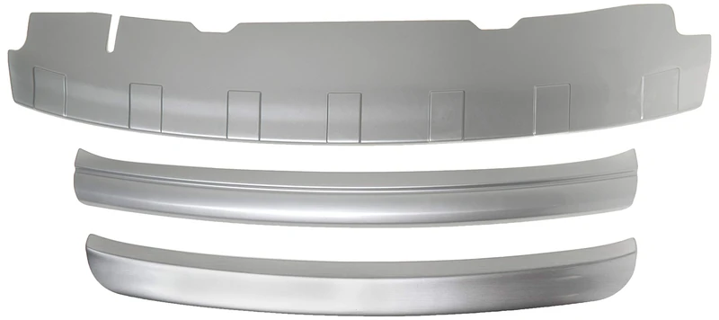 RGM ABS Rear bumper protector compatible with Ford Ecosport Facelift 2018- Silver 'Ribbed'