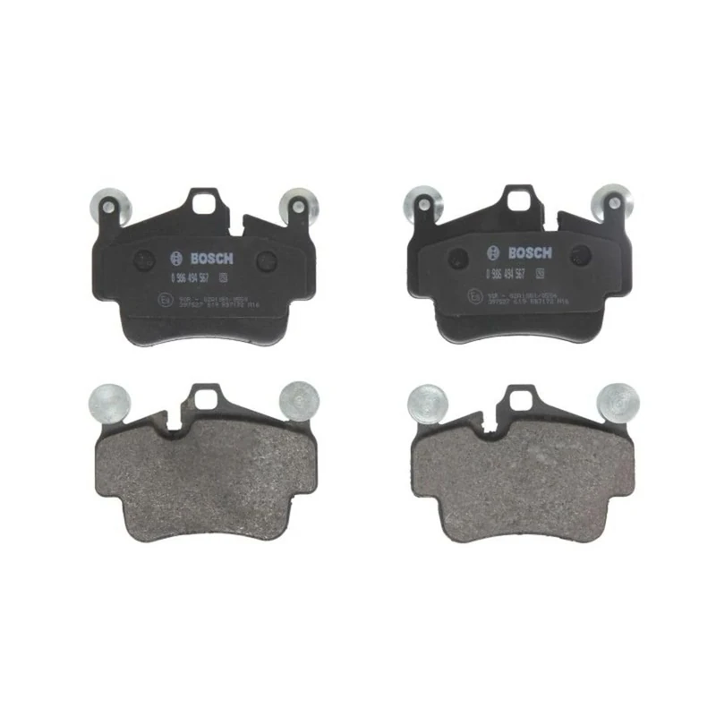Bosch BP1488 - Brake Pads Car Rear Axle - Bosch Quality - Reduced Noise and Dust - ECE-R90 Certified - Copper-Free - 1 Set of 4 Pads