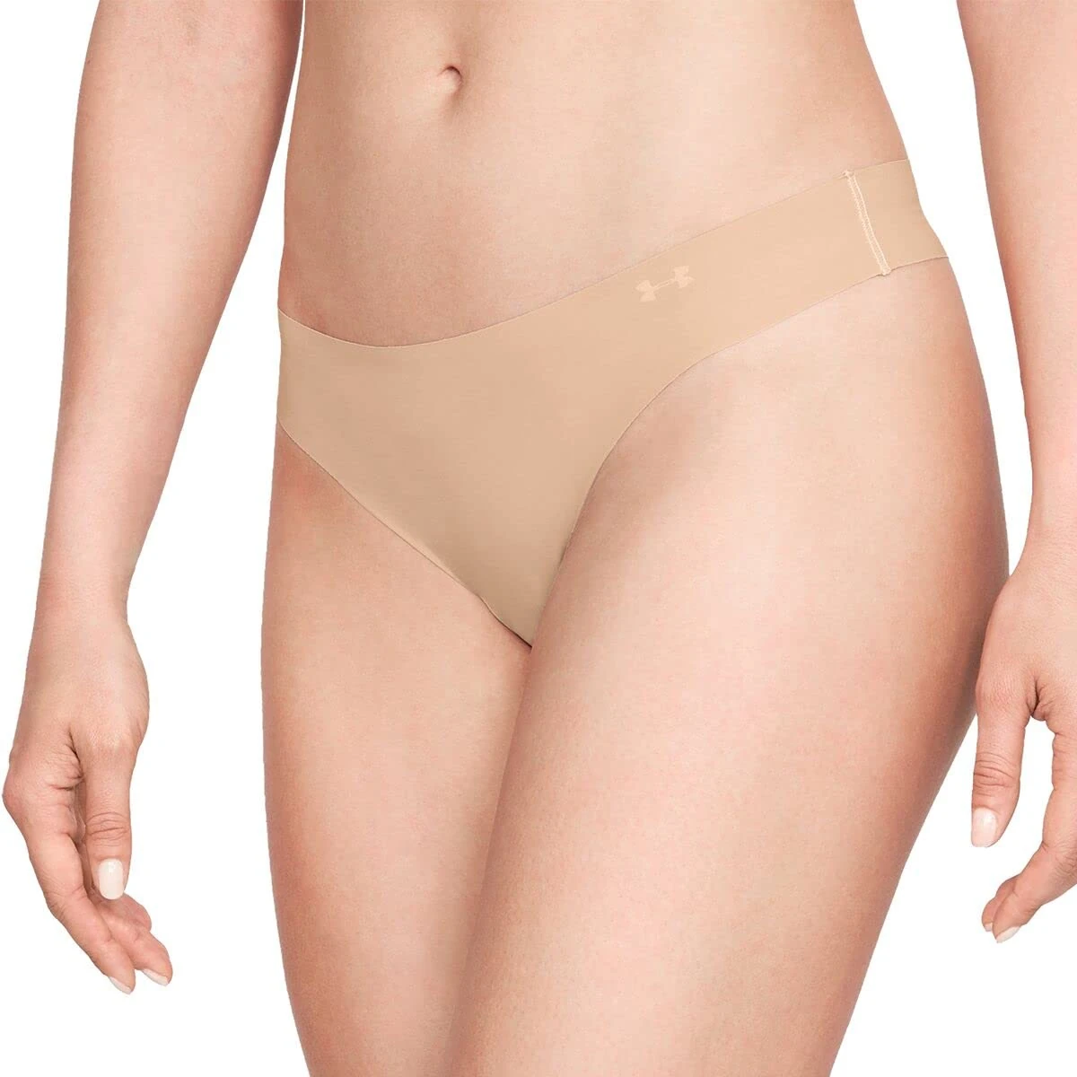Under Armour Women's UA Pure Stretch Thong 3-Pack XL Brown