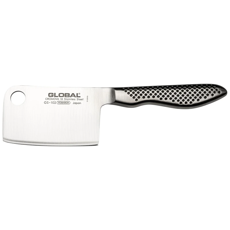 Global GS-102 Mini Herb Chopping Knife 8cm Blade, Small Japanese Herb Cutting Knife, Ultra Sharp Stainless Steel