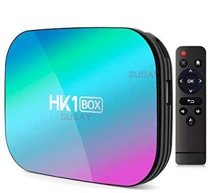 Gimebox Android 9.0 TV Box HK1 Box Android TV Box 4GB RAM 64GB ROM, Dual-WiFi 2.4GHz/5GHz BT Amlogic S905X3 Quad Core 64 Bits 3D/8K Full HD/H.265/USB3.0 Android Box