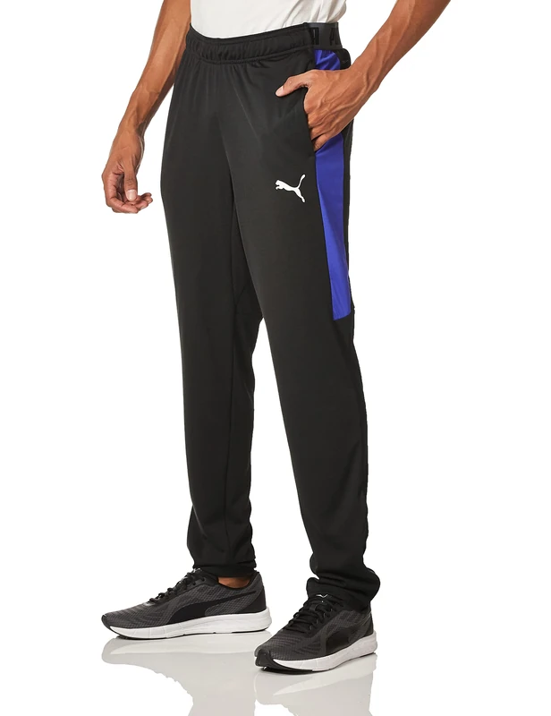 Puma Men's Training Pant, Speed Black/Royal Blue, Large