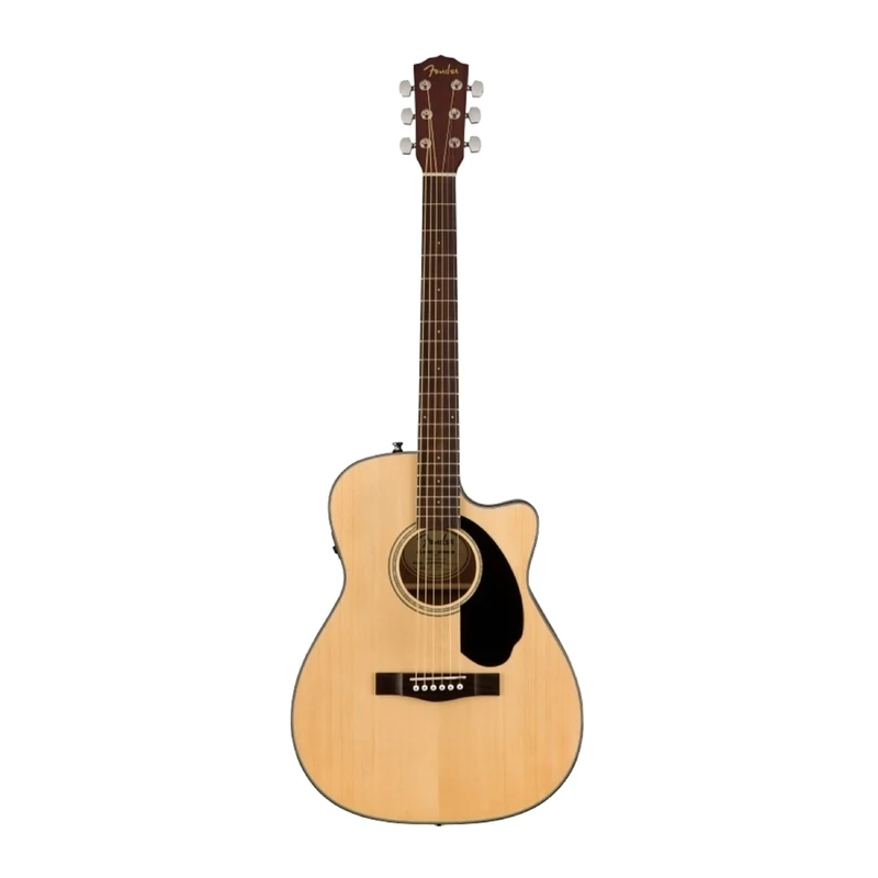 Fender CC-60SCE Concert Electro Acoustic Guitar, Natural, Comes with Free Virtual Lessons