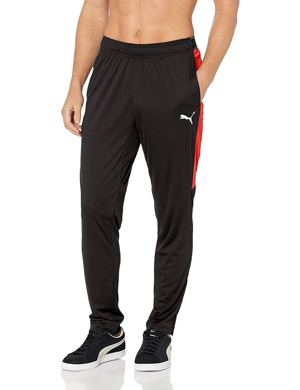 PUMA Men's Speed Pants, Black/Red, XXL