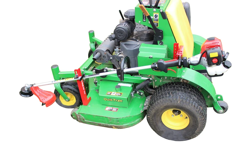 Jungle Jim's Mower Trimmer Rack – Universal Fit for Walk-Behind, Stand-On, and ZTR Mowers – Secures Trimmer for Transport – Lock-Ready for Theft Deterrence