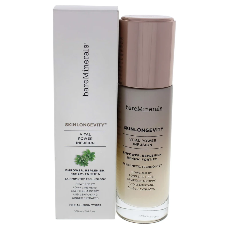 Skinlongevity Vital Power Infusion by bareMinerals for Unisex - 3.4 oz Serum