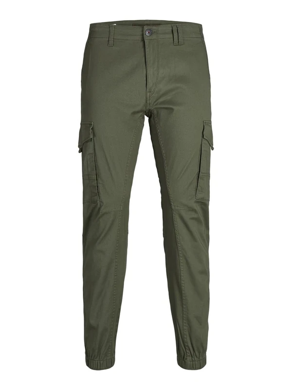 JACK & JONES Mens Jjipaul Jjflake Akm 542 Olive Night Noos Trouser, Dark Green, 27W / 30L UK