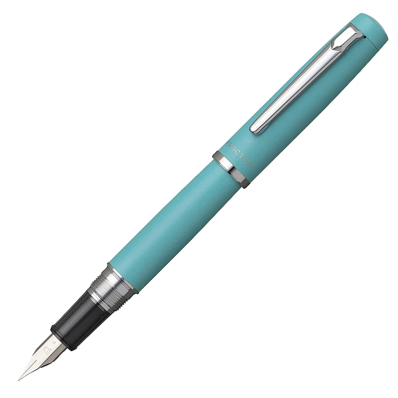 PLATINUM Procyon PNS-5000#52 Fountain Pen/Nib Thicknesses: Fine/Colour: Turquoise Blue/Handmade/with Gift Box/Fountain Pen, Pack of 1