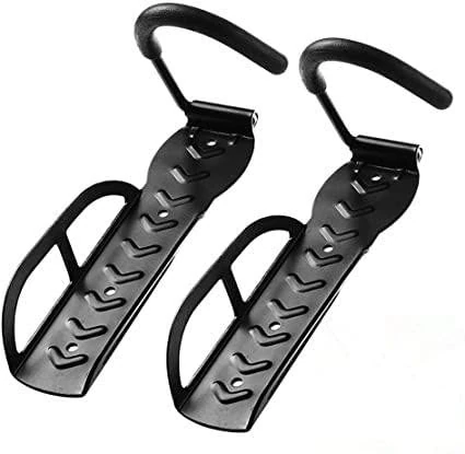 BERHICHAD Bicycle Holders Home Storage Rack Wall Mounted Hanger Hook 2 PCS (Black)