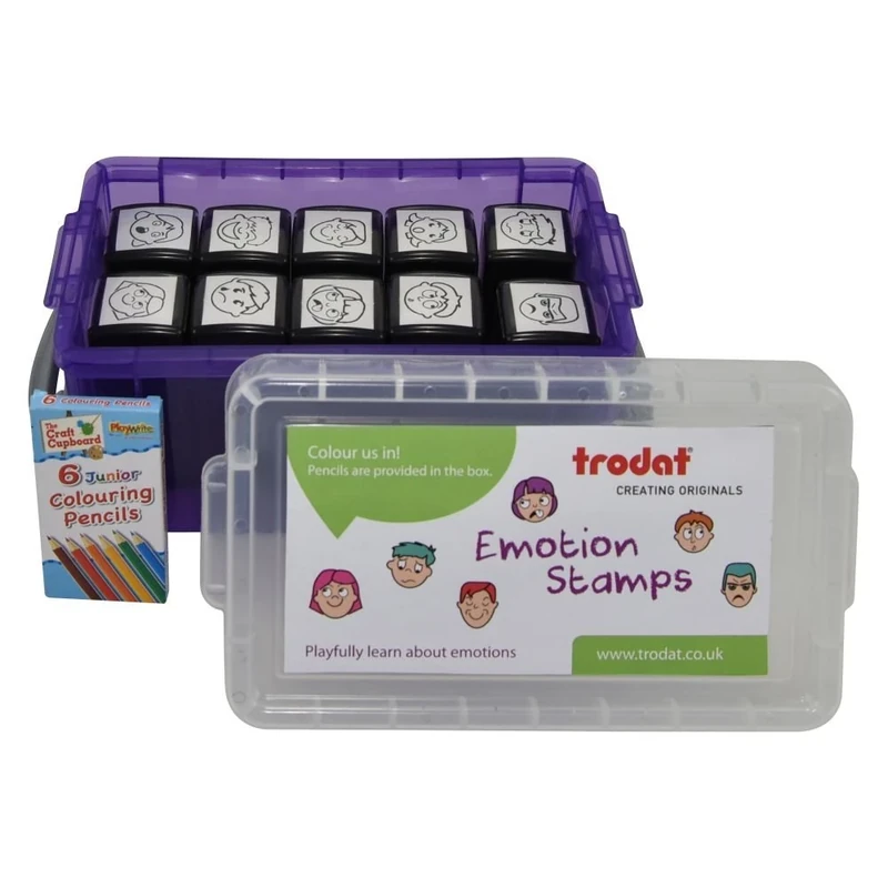 Trodat Printy 4933 Emotion Stamps (Pack of 10)
