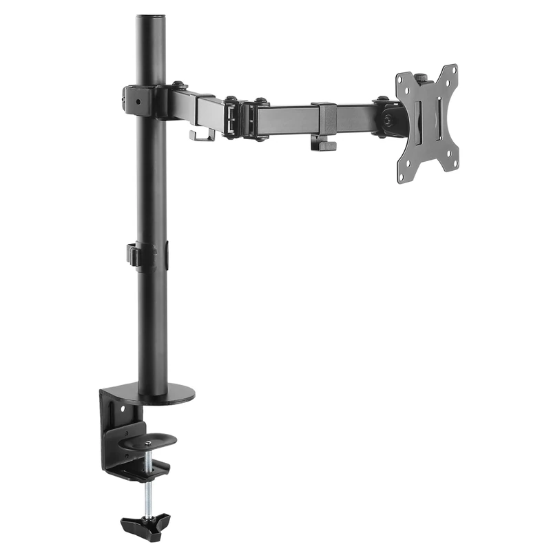 RICOO Monitor Stand Mount Tilt Swivel TS2711 Bracket Universal LED Curved QLED QE LCD OLED SUHD UHD Adjustable Arm Mounting System 13" - 30" Inch VESA 75x75 100x100 Black