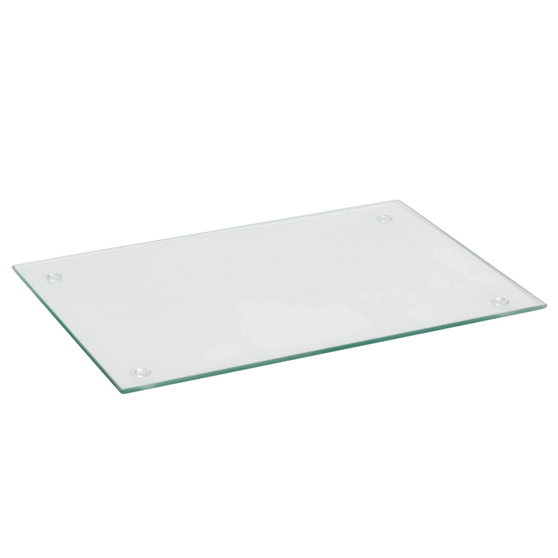 Harbour Housewares Glass Chopping Board - 50x40cm - Clear - Large Tempered Glass Dining Place Mats Cutting Mat Worktop Saver for Kitchen Cooking, Baking, Vegetable Preparation
