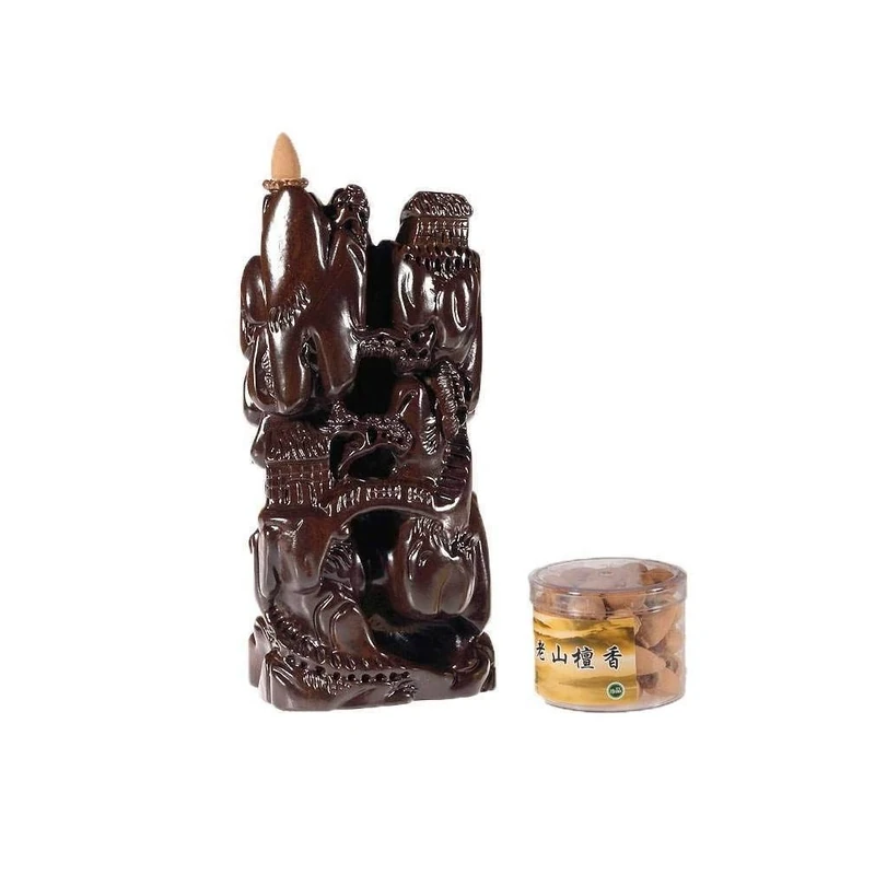 lachineuse Asian Landscapes Incense Fountain