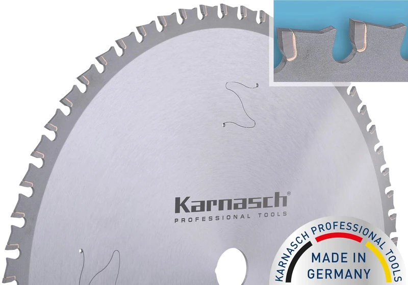 Karnasch KARNASCH Hard Metal Circular Saw Blades, 235.5mm Diámetro, 2.2/1.8mm Espesor, 30/25.4mm Aburrir, 44 TFPS Dientes, silver, 1