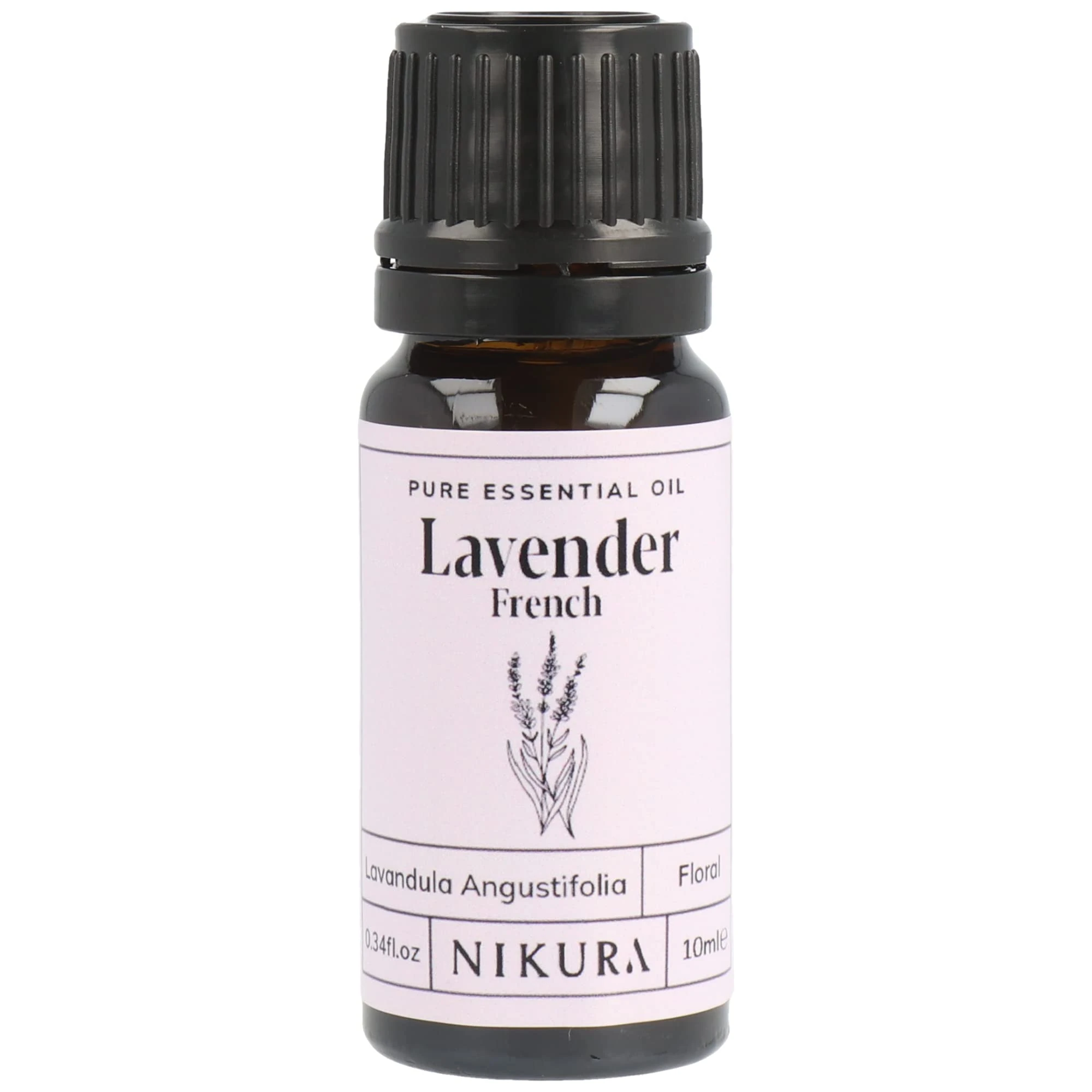 Nikura French Lavender Essential Oil - 10ml | 100% Pure Natural Oils | Lavender Oil For Sleep, Aromatherapy, Diffusers for Home | Vegan & UK Made