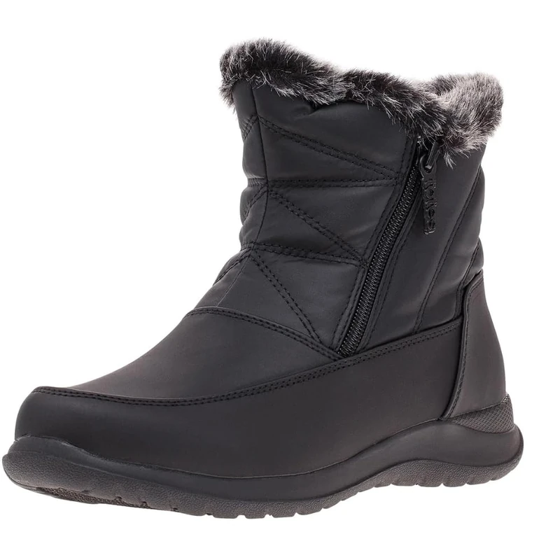 Totes Women's Bootie Snow Boot Black Size: 8 X-Wide