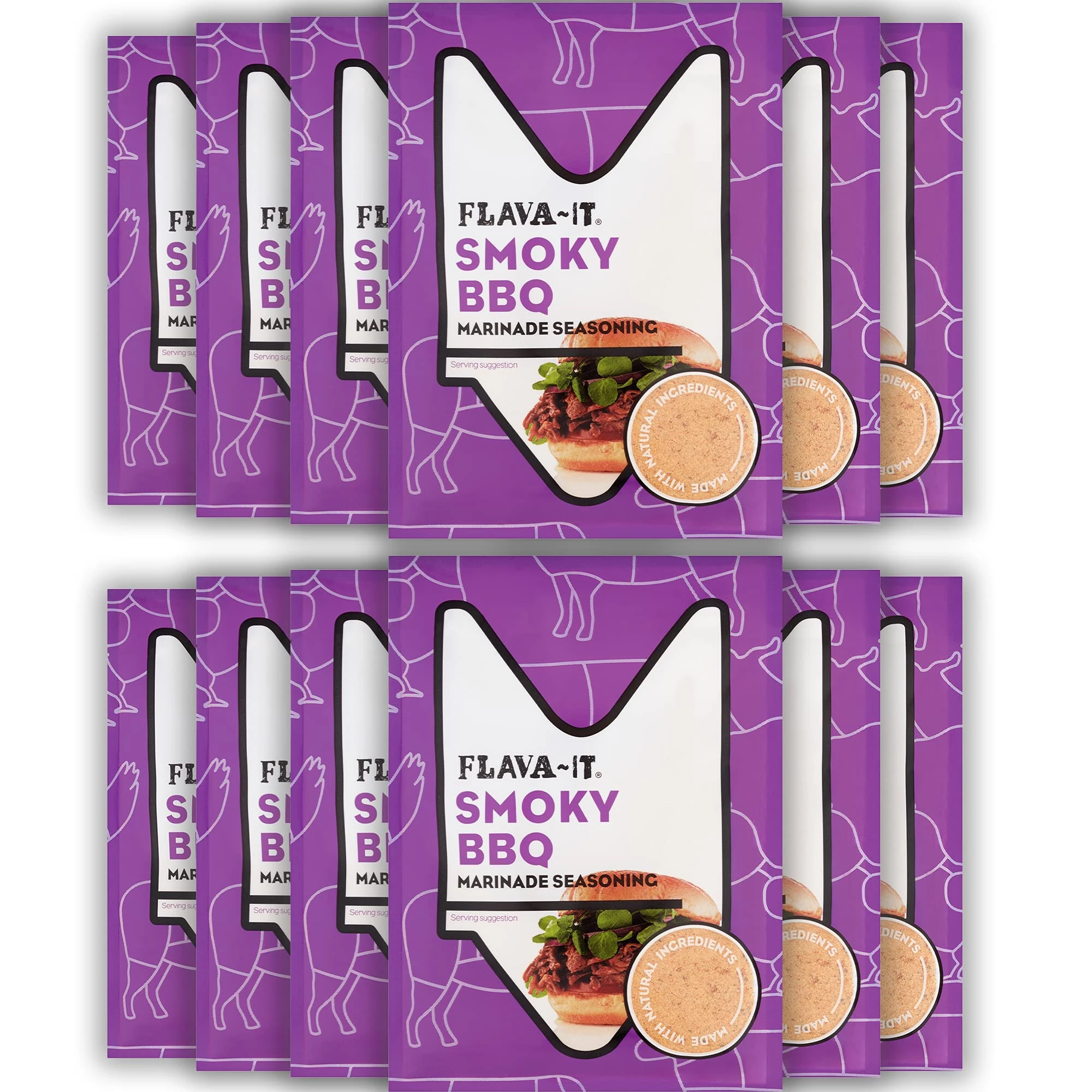 Flava-It BBQ Marinade, 35 g, Pack of 12