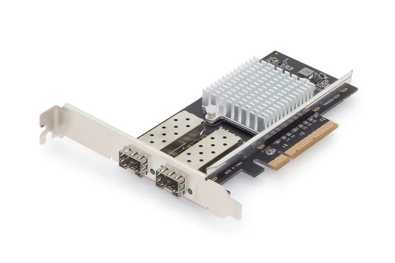 DIGITUS IO Card - PCIe - SFP+ Network Card - 2-Port - 10 Gigabit Ethernet - 10Gbps - PCI-Express