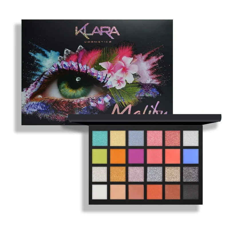 24 Eyeshadow Palette - Malibu by Klara for Women - 1.68 oz Eye Shadow