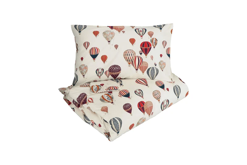 Gabel Duvet Cover Set, Cotton, White, Double (Duvet Cover 250 x 205 cm, Pillowcases 50 x 80 cm)