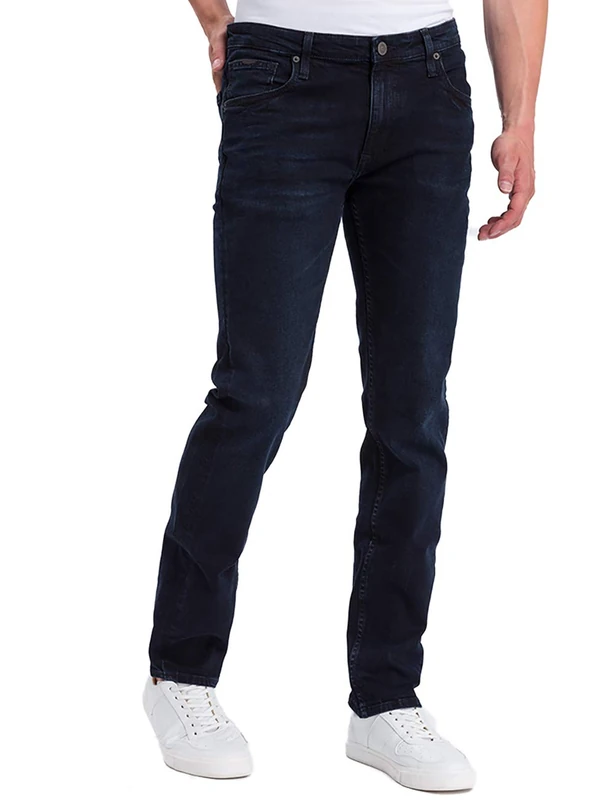 Cross Jeans Men's Damien Slim Jeans, Blue (Blue Black 014), W42/L32 (Size: 42/32)