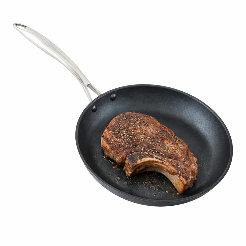 A'Domo PV-PAM-8004 Point-Virgule Pan-À-Moi Light Cast Iron Frypan with Excalibur Non-Stick Coating Ø 24Cm, Black - Image 1