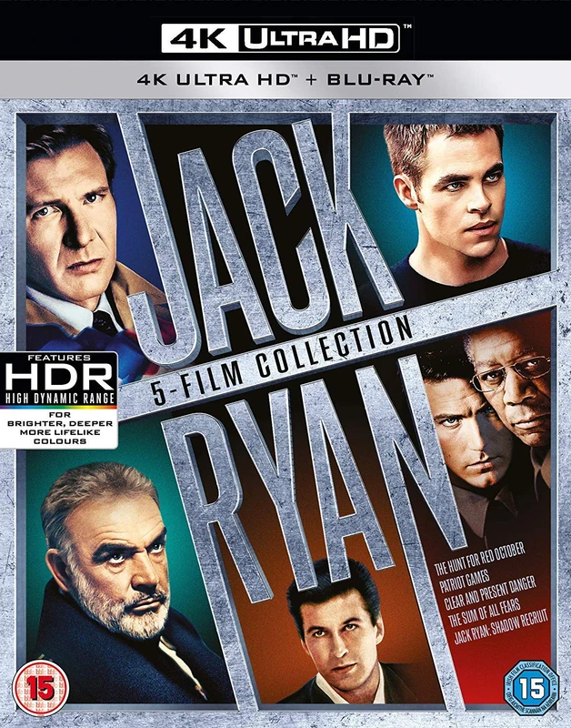 Jack Ryan Boxset (5 Films) (4K Ultra-HD) [Blu-ray] [2018] [Region Free] - Image 1