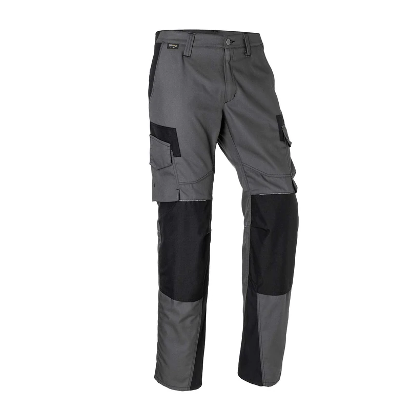 KÜBLER Workwear KÜBLER INNOVATIQ Men's Work Trousers Blended Fabric Work Trousers with Knee Protection Pockets According to EN 14404 Anthracite Size 54 Gray