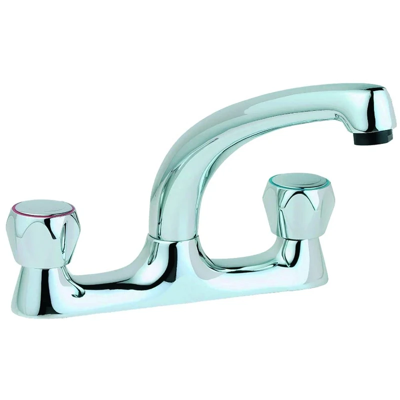 Deva 403106 Dome Head 1/2" Deck Mixer Tap - Image 1