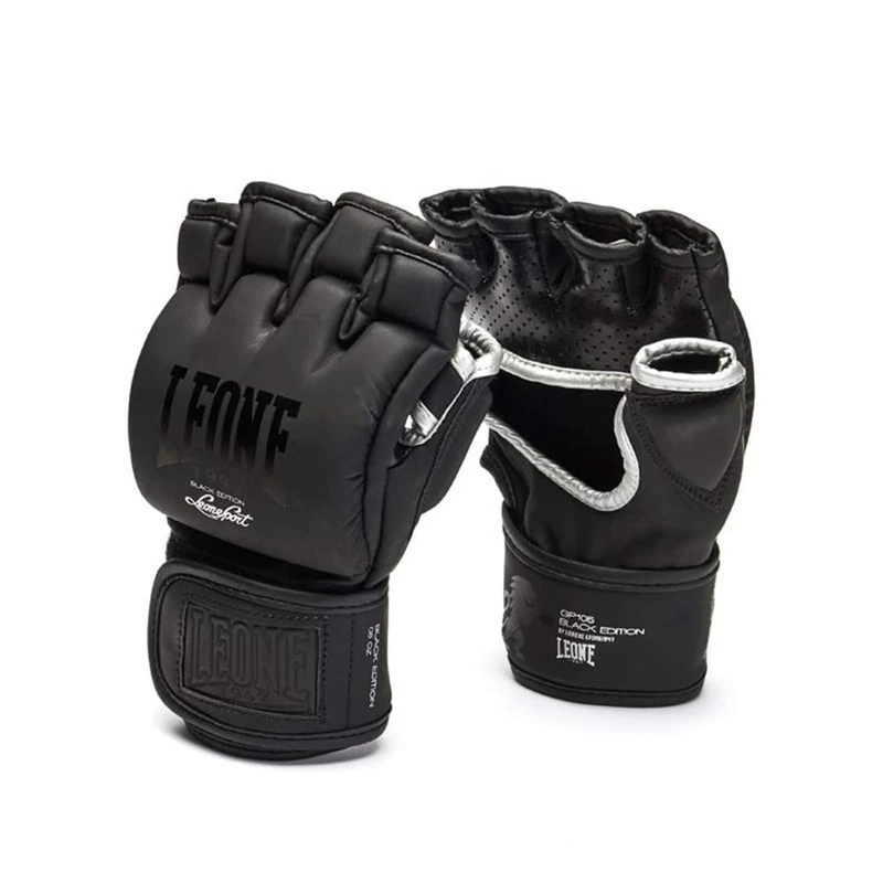 LEONE 1947, Black Edition Mma Gloves, Unisex Adult, Black, XL, GP105