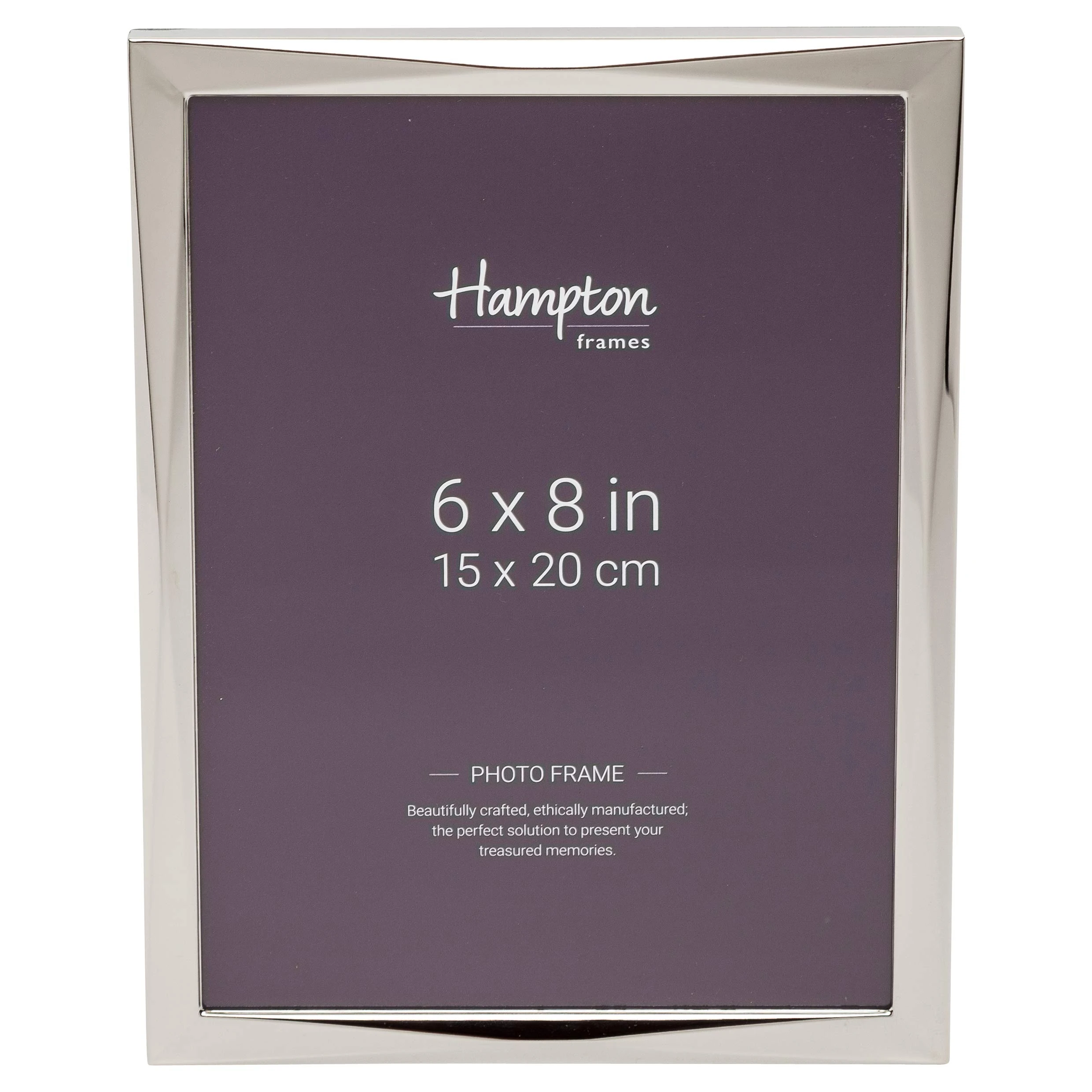 Hampton Frames Photo Frame, Silver, 6x8 (15x20cm)
