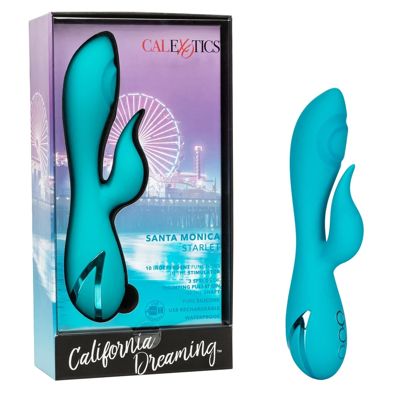 California Exotic Novelties Dreaming Santa Monica Starlet Thumping Silicone Massager