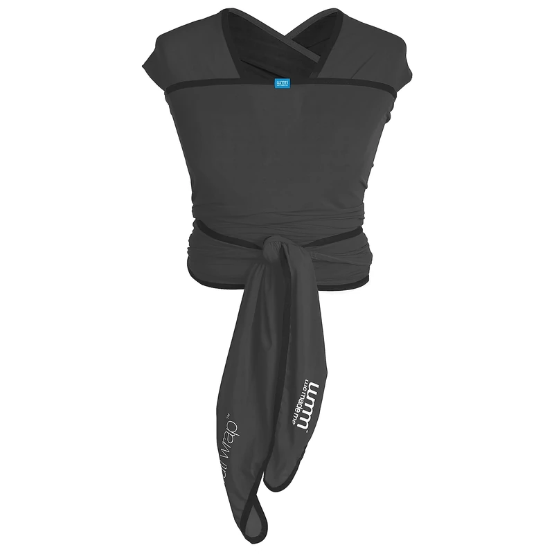 We Made Me Flow, Super Stretchy, Cool & Comfortable Baby Carrier for Infants from 3.6-15.9 kg, Charcoal Grey