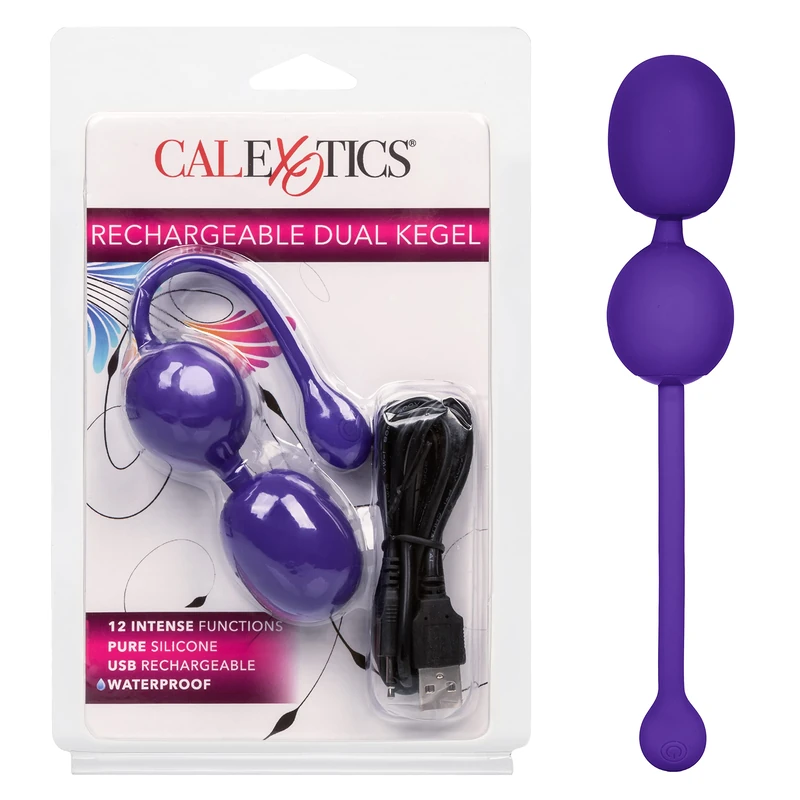 KEGEL EXERCISERS Bolas Dual Recargables, Morado, U