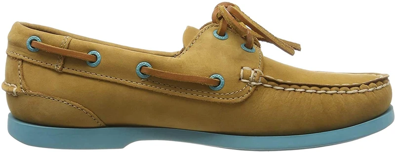 Chatham Women's Pippa Ii G2 Boat Shoes, Tan Turquoise, 4 UK - Image 1