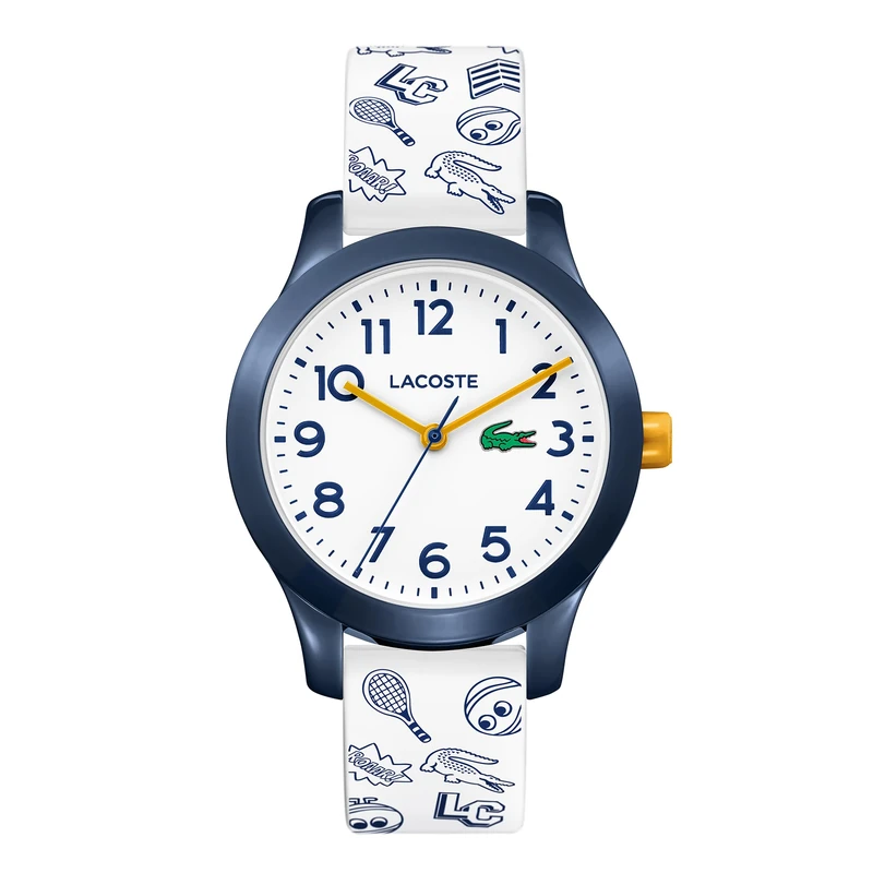 Lacoste Analogue Quartz Watch for Kids LACOSTE.12.12 KIDS Collection with White Silicone Bracelet - 2030011