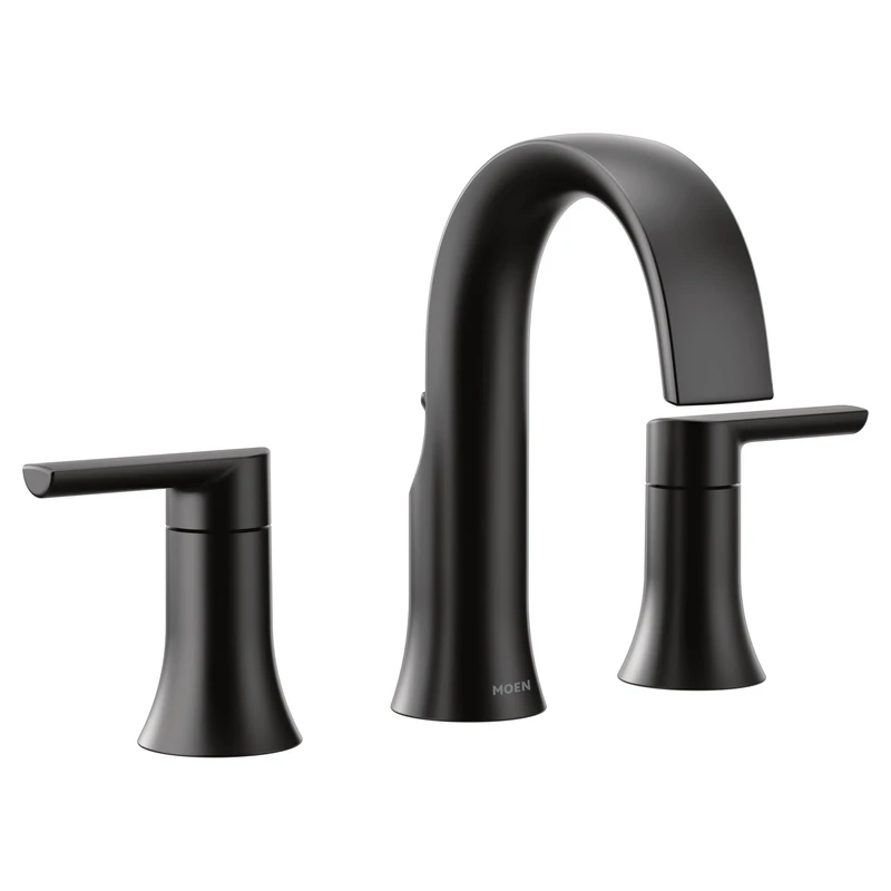Moen TS6925BL Doux Collection Bathroom Faucet, Matte Black