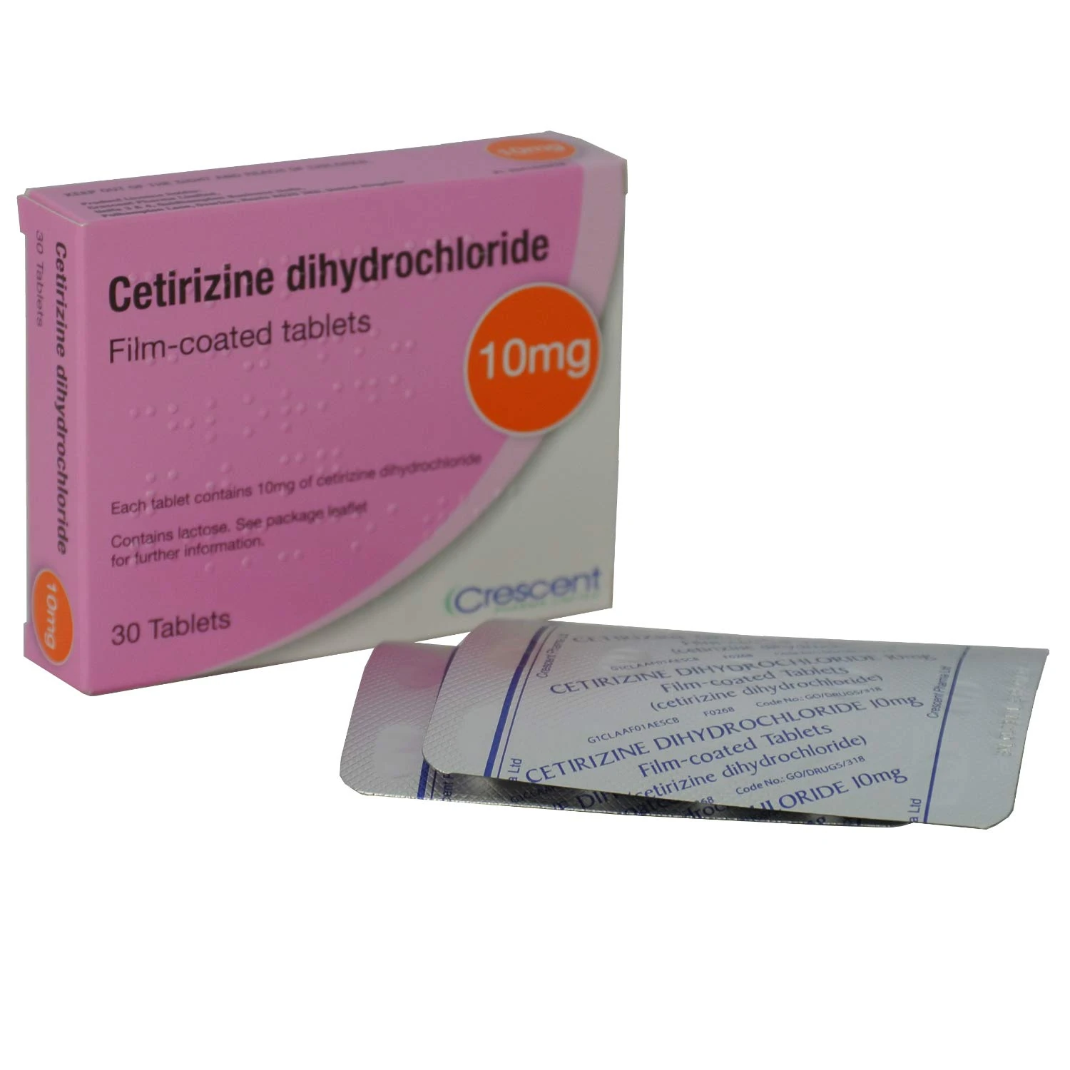 240 x 10mg Cetirizine Dihydrochloride (8 Months Supply) One a Day hay Fever and Allergy Relief Tablets (8x30 Tablets)