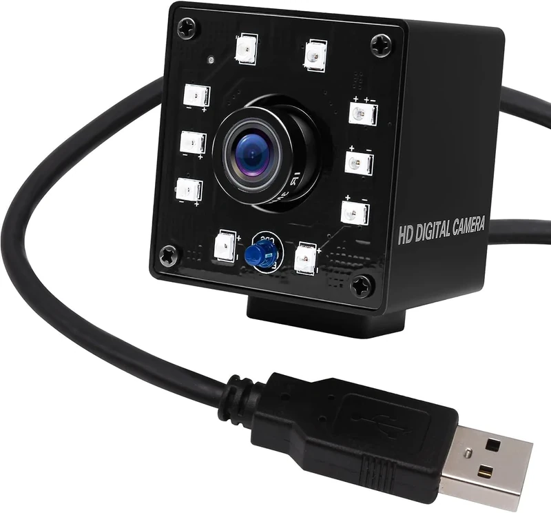 ELP KL36IR 1080P Full HD Infrared Night Vision PC Camera 720P/60FPS Plug and Play Camera Video Web Cam USB with IR Cut