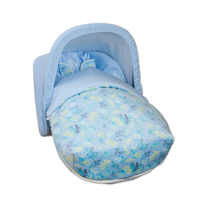 Babyline Garden Unisex Group 0 Footmuff - Blue - Image 1