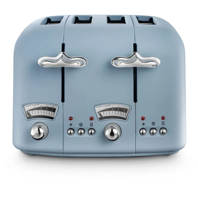 De'Longhi Argento Flora CT04.AZ 4 Slice Toaster - Agave Blue