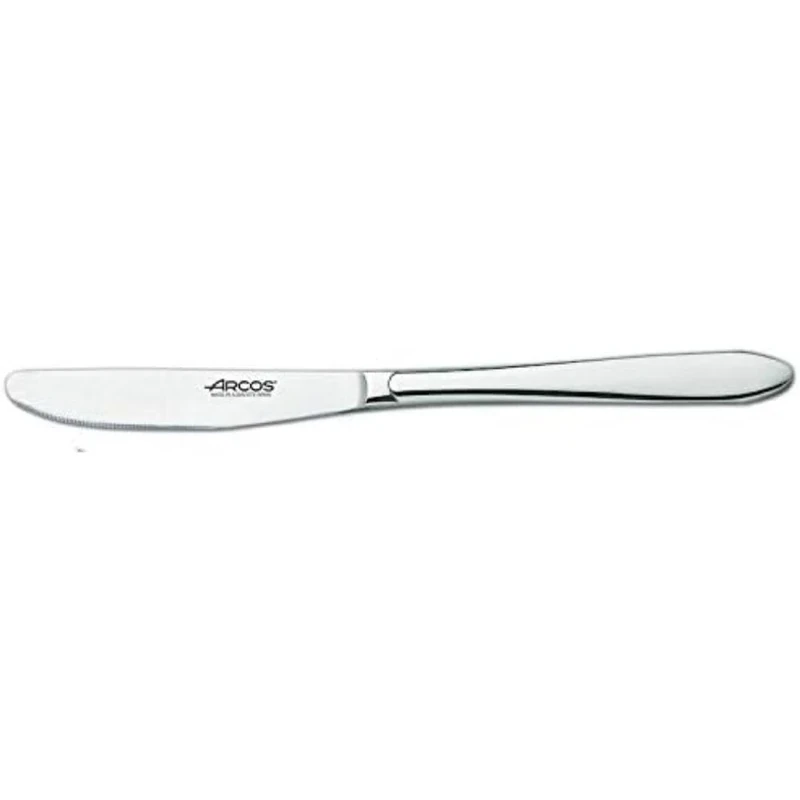 Arcos Series Berlin - Box 12 Pieces Table Knife - Monoblock of one Piece Stainless Steel 100 mm (3.94 Inch) Silver Colour (12 Piece)