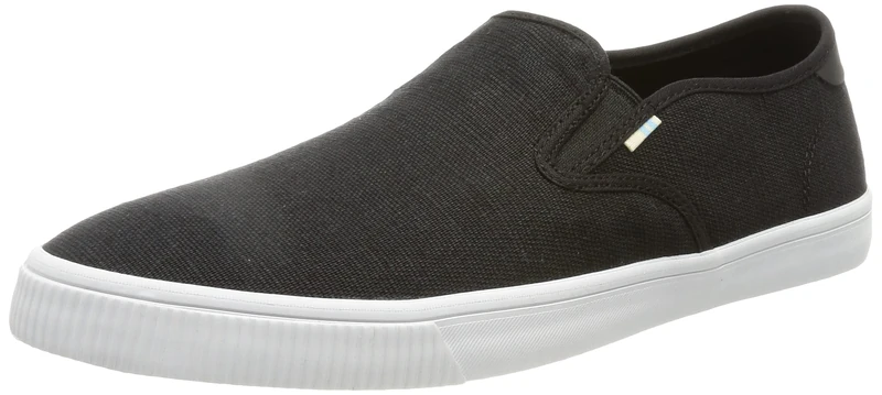 TOMS Men's Superior Comfort Shoes - Breathable Design with Cushioned Insole Support for Daily Wear Black White