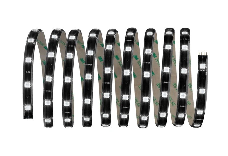 Paulmann 70956 LED Strip YourLED Lights and Sound Comfort Set incl. 1x17.8 watt dimmable Lighting Strip Black Light Strip Plastic LED Strip