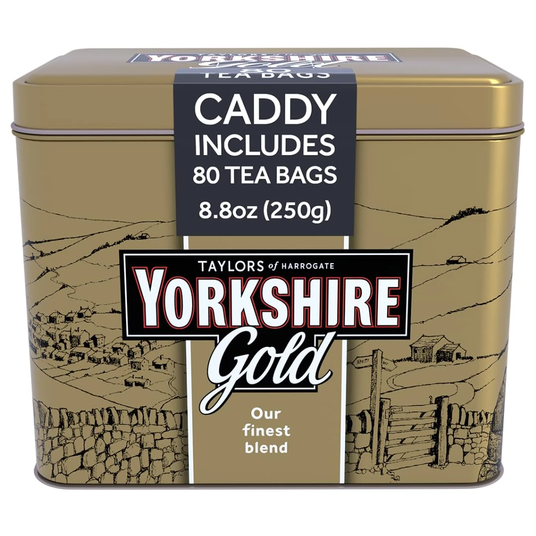 Yorkshire Gold Tea Caddy 80 Bags