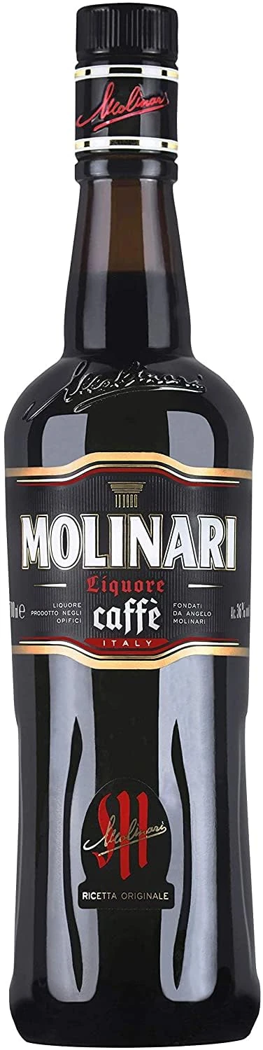 Molinari Extra Caffe Liquore Sambuca Liqueur, 36% vol, 70cl | Traditional Italian Licor made | Great for Cocktails and Drinking Neat