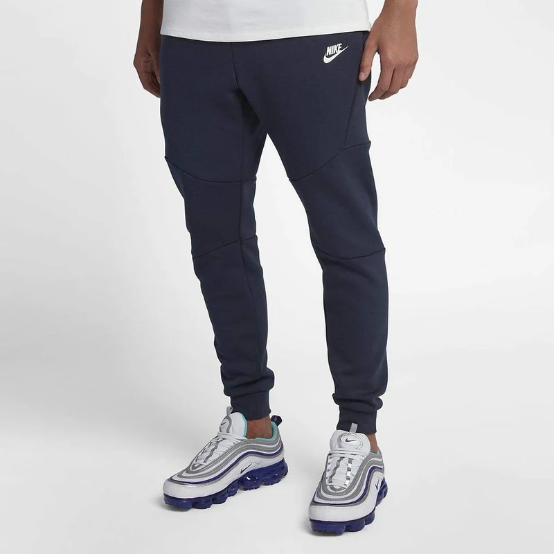Nike M NSW Tch FLC JGGR Sport Trousers - Obsidian/(White), 4X-Large